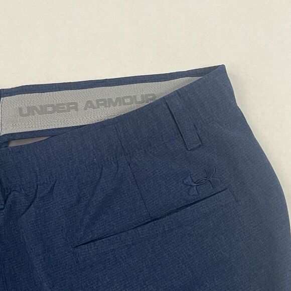 Under Armour Men's 38 Blue Match Play Stretch Waist Golf Shorts 10" Inseam - Picture 1 of 8